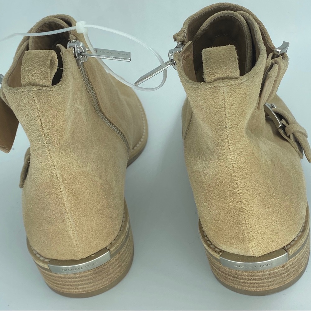 Michael Kors Adams Suede Monk Strap Ankle Boots - Picture 8 of 11